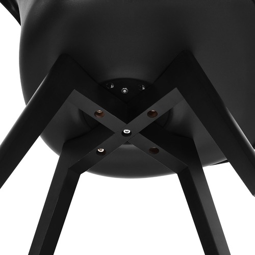 Black Nova Beech & Faux Leather Dining Chairs
