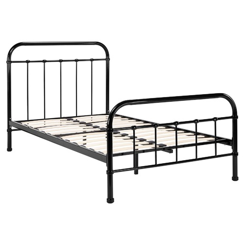 Temple & Webster Black Bailey Metal Bed Frame