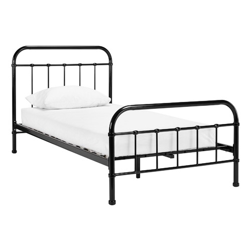 Temple & Webster Black Bailey Metal Bed Frame