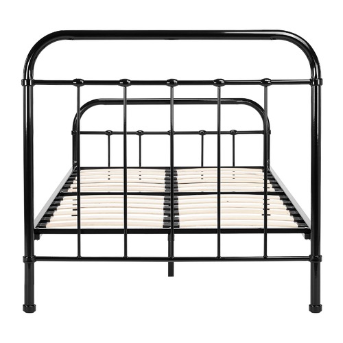 Temple & Webster Black Bailey Metal Bed Frame