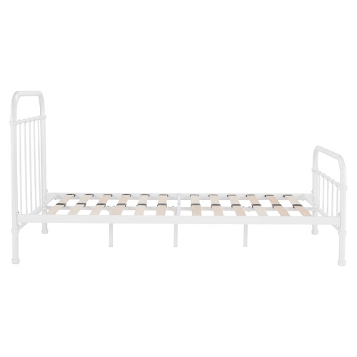 Temple & Webster White Bailey Metal Bed Frame