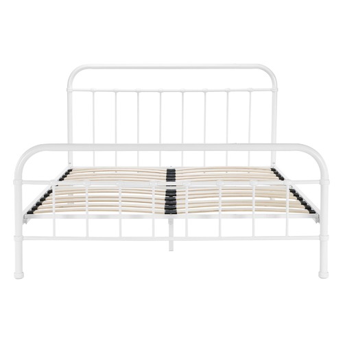 White bailey metal bed outlet frame