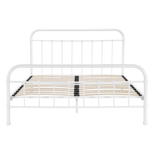 Temple & Webster White Bailey Metal Bed Frame