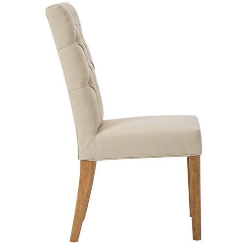 Bromley Linen & Pine Wood Dining Chair