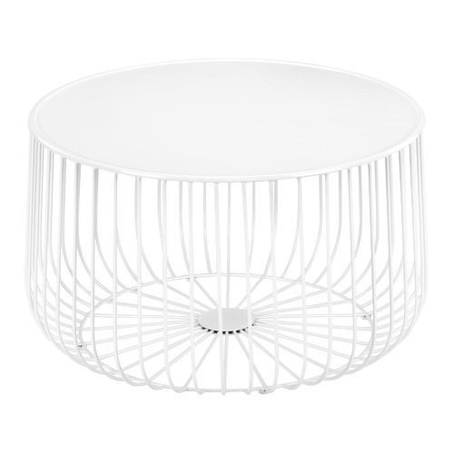 White Trevi Wire Coffee Table