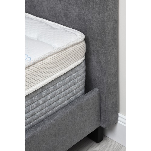 Temple & ster Grey Jonty Upholstered Bed Frame & Reviews
