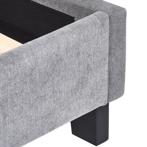 Temple & ster Grey Jonty Upholstered Bed Frame & Reviews