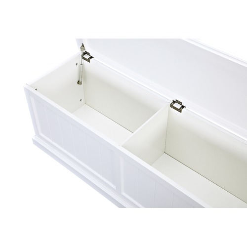 Temple & Webster Hamptons Cushioned Storage Bench