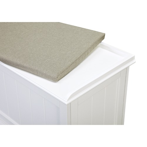 Temple & Webster Hamptons Cushioned Storage Bench