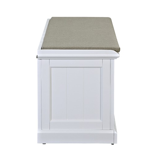Temple & Webster Hamptons Cushioned Storage Bench