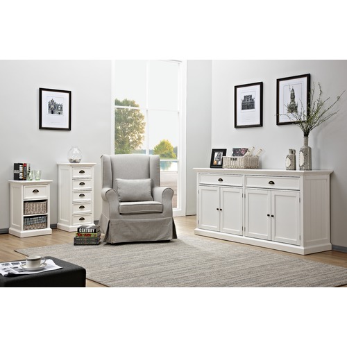 Temple & ster Large White Hamptons Sideboard Buffet & Reviews