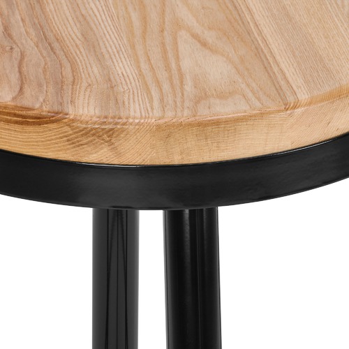 Temple & Webster 66cm Bailey Metal & Ash Wood Barstool
