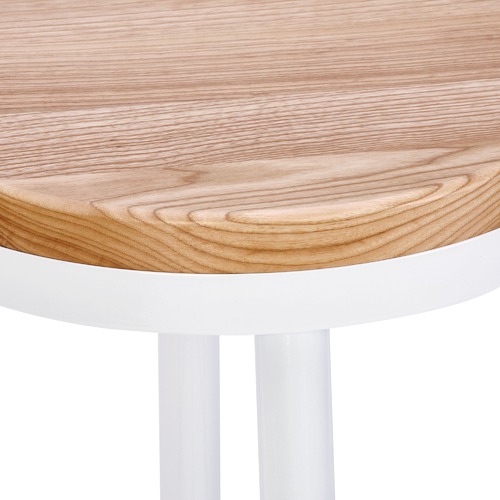 Temple & Webster 66cm Bailey Metal & Ash Wood Barstool