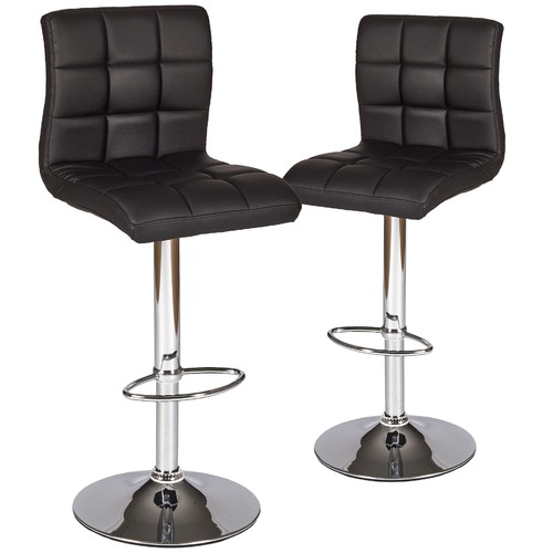 Temple & Webster Adjustable Martini High Back Swivel Barstools