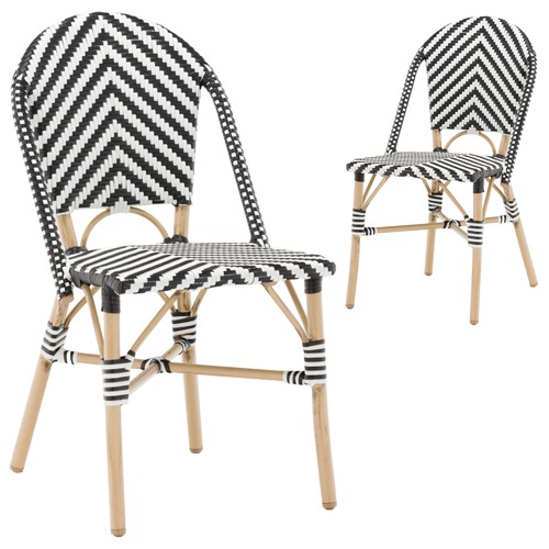 Temple Webster Paris Pe Rattan Cafe Dining Chairs Reviews