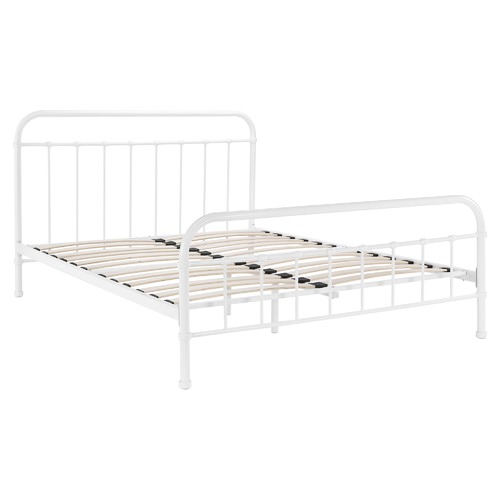 White Bailey Metal Bed Frame