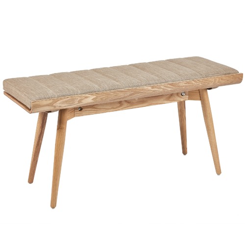 Temple & ster Rollo Ash Wood Bench & Cushion & Reviews