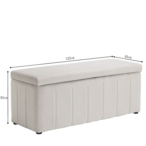 Temple & Webster Grace Storage Ottoman