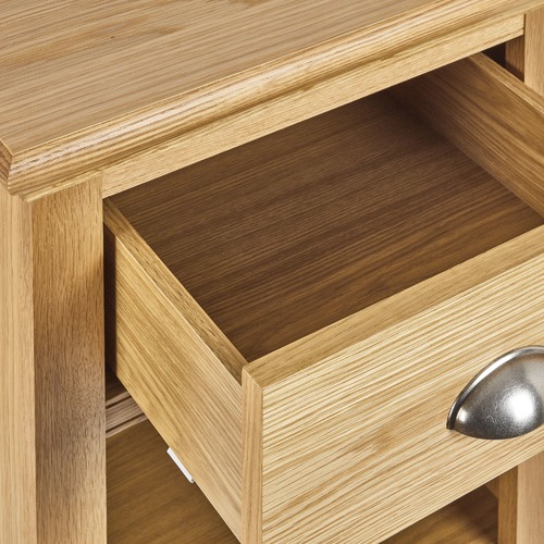 Temple & ster Holmes Oak 1 Drawer Bedside Table & Reviews