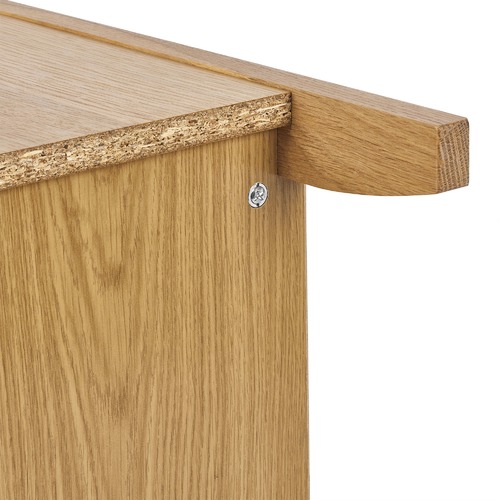 Temple & ster Holmes Oak 1 Drawer Bedside Table & Reviews