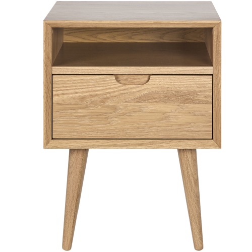 Temple & ster Olsen Oak Square 1 Drawer Bedside Table & Reviews