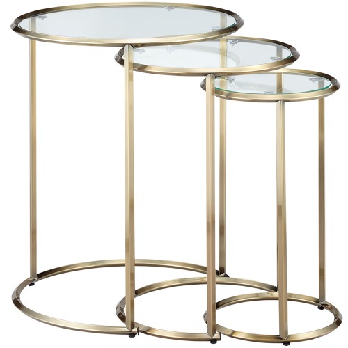 Temple & Webster 3 Piece Riverside Nesting Side Tables Set
