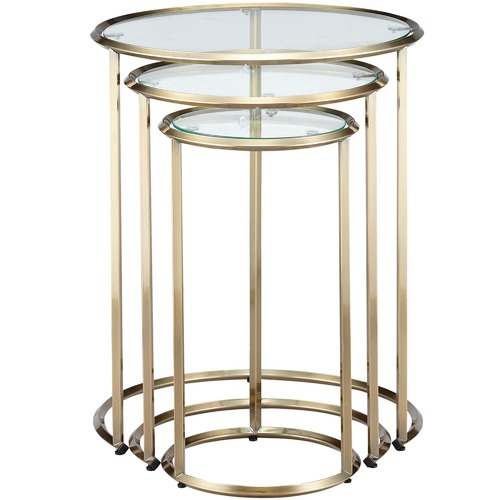 Temple & Webster 3 Piece Riverside Nesting Side Tables Set