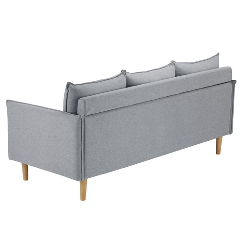 Temple & Webster Moonlight Grey Hampstead 3 Seater Sofa