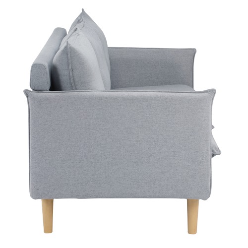 Temple & Webster Moonlight Grey Hampstead 3 Seater Sofa