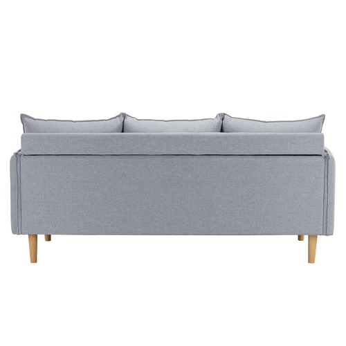 Temple & Webster Moonlight Grey Hampstead 3 Seater Sofa
