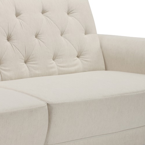 Temple & Webster Richmond 3 Seater Linen Chesterfield Sofa Bed