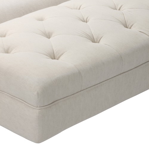 Temple & Webster Richmond 3 Seater Linen Chesterfield Sofa Bed