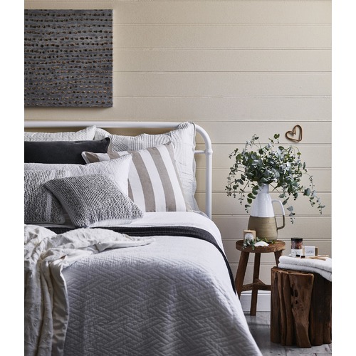 Temple & Webster White Bailey Metal Bed Frame