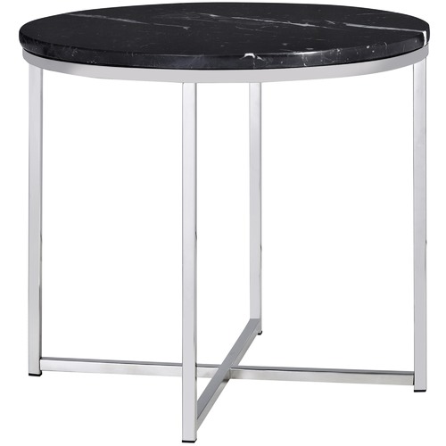 Temple & ster 50cm Round Black Siena Marble Side Table & Reviews