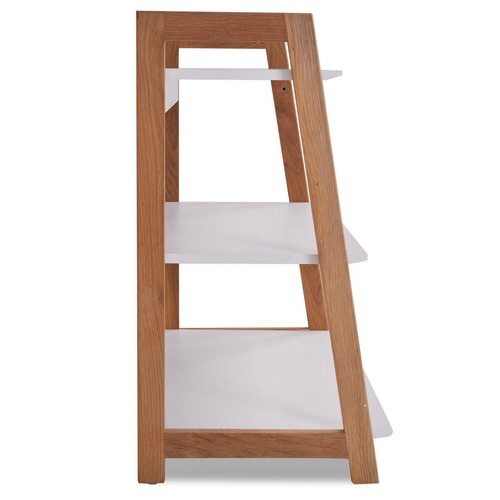 Temple & Webster White & Blonde Bjorke 3 Tier Bookshelf