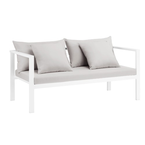 Temple & Webster Felix 4 Seater Aluminium Outdoor Sofa Set