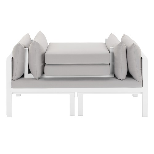 Temple & Webster Felix 4 Seater Aluminium Outdoor Sofa Set
