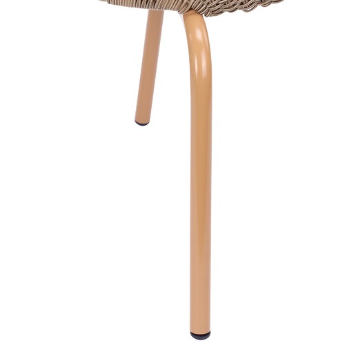 Temple & Webster Brown Raffles PE Rattan Outdoor Dining Chairs