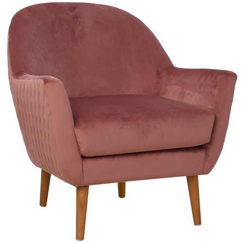 Temple & Webster Olivia Velvet Quilted Armchair