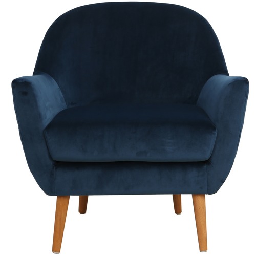 Temple & Webster Olivia Velvet Quilted Armchair