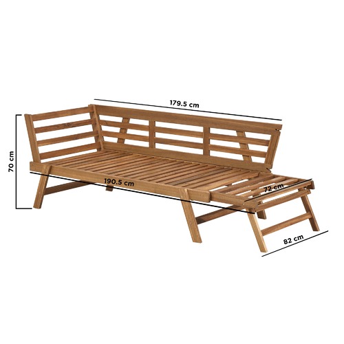 Temple & Webster St Barths Outdoor Day Bed with Cushions