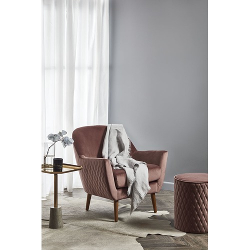 Temple & Webster Olivia Velvet Quilted Armchair