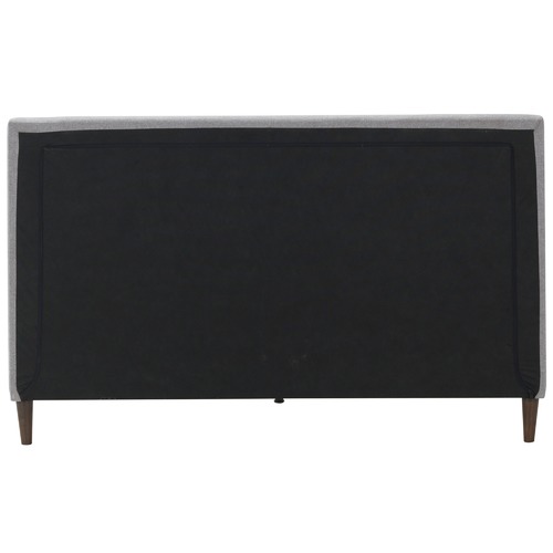 Temple & Webster Grey Logan Upholstered Bed