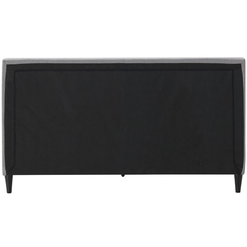 Temple & Webster Grey Logan Upholstered Bed
