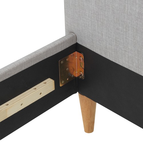 Temple & ster Grey Nordic Deco Upholstered Bed