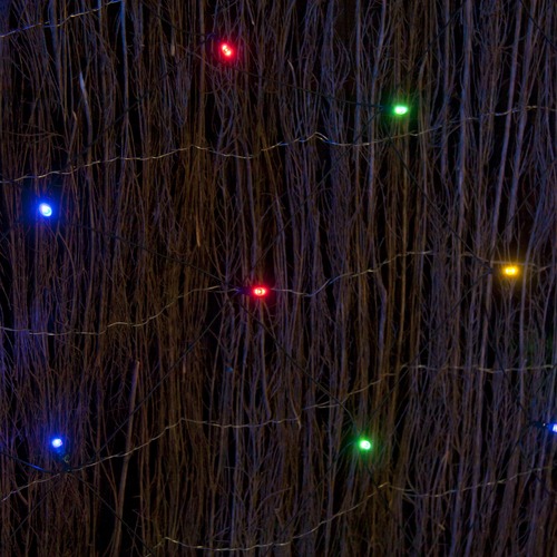 150 Multi Coloured LED Solar Net Lights