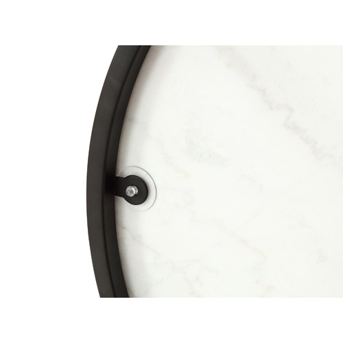 Temple & ster 80cm Round White Siena Marble Coffee Table & Reviews