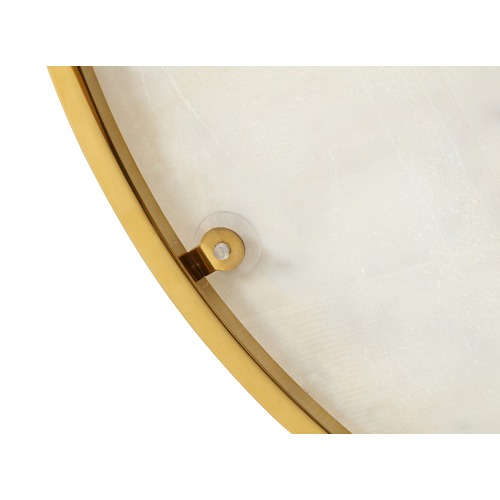 Temple & Webster 50cm Round White Siena Marble Side Table