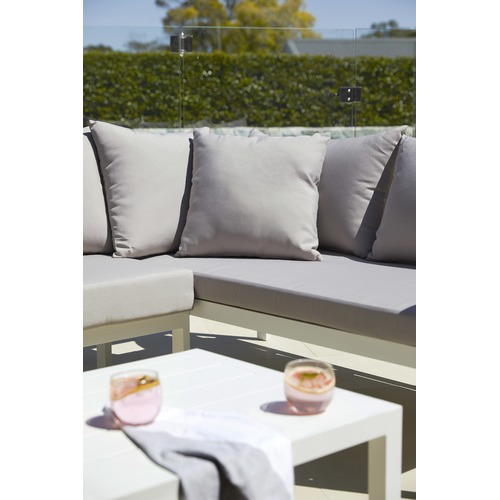 Temple & Webster Felix 4 Seater Aluminium Outdoor Sofa Set