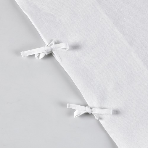 Temple & Webster White Vintage Wash Pure Linen Quilt Cover Set